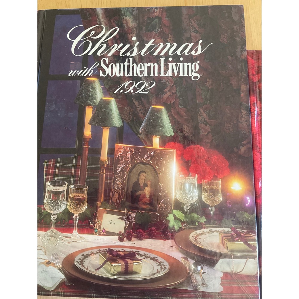 Christmas with Southern Living Books 1991 1992 Hardcover Holiday Decor Recipes - Picture 2 of 6